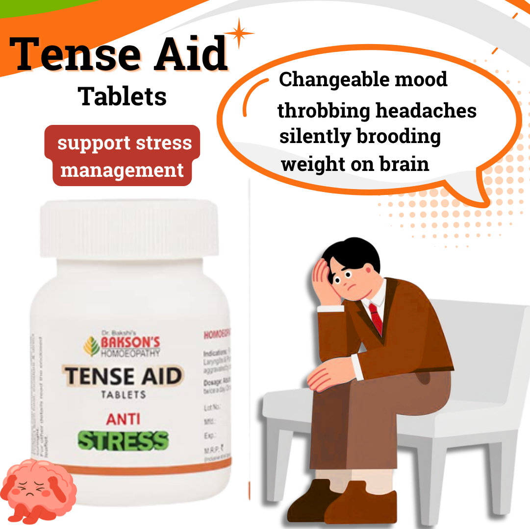 Tense Aid 41gm (75 Tablets) | Changeable mood | disappointment and worry