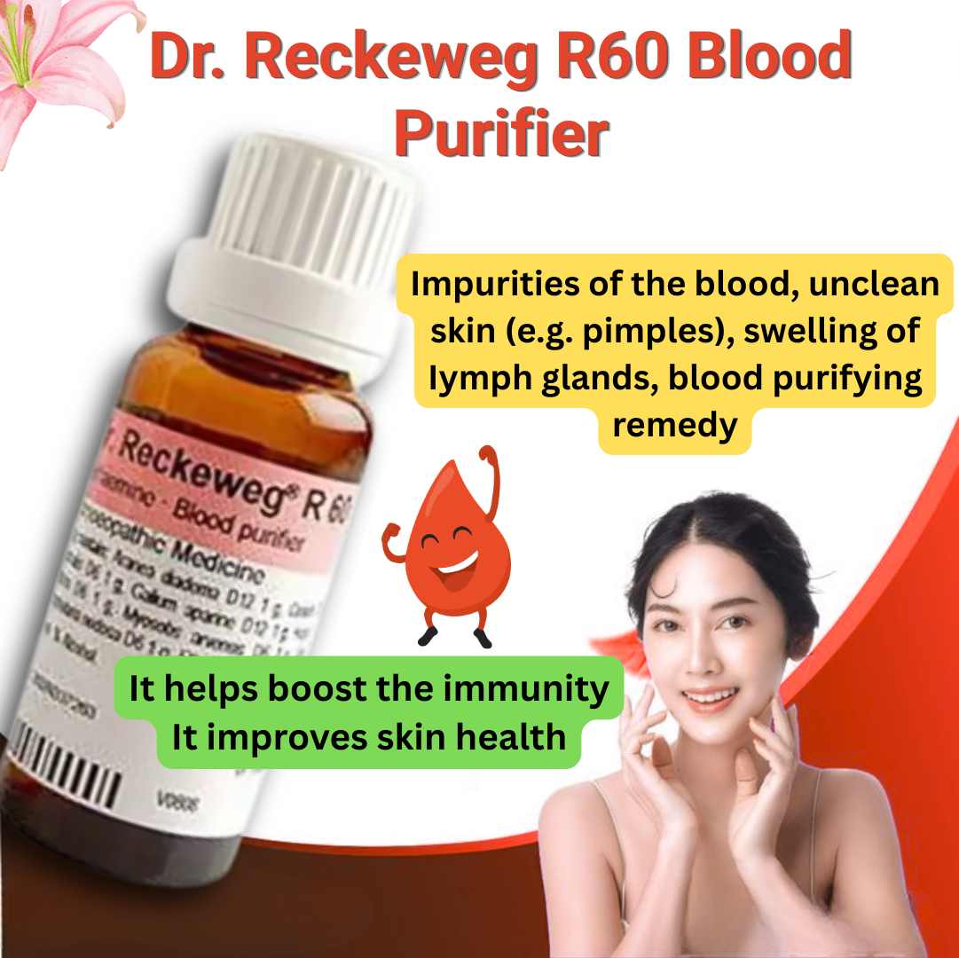Dr. Reckeweg R60 Blood Purifier Drop | 22 ML | Support blood purification and skin health |  PACK OF 3