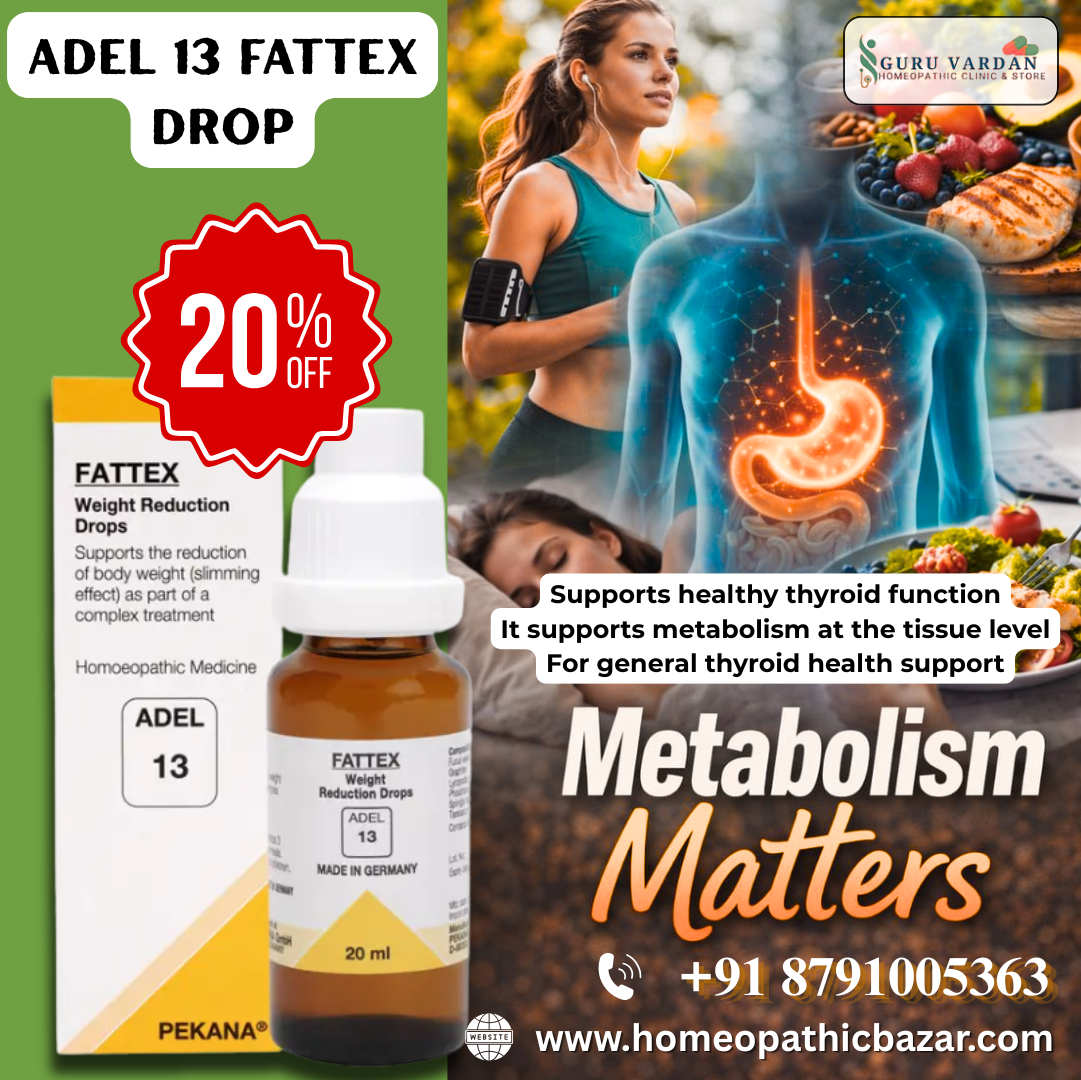 ADEL 13 Fattex Drop 20 ml | PACK OF 3| supports metabolism at the tissue level