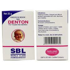 SBL Denton Tablet | 25 GM | PACK OF 2| For trouble free dentition