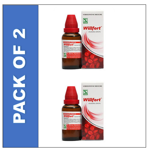 Dr Willmar Schwabe India Willfort Anemia Drop | 30 ML | PACK OF 2 | Aids anaemia caused by the loss of essential fluid.