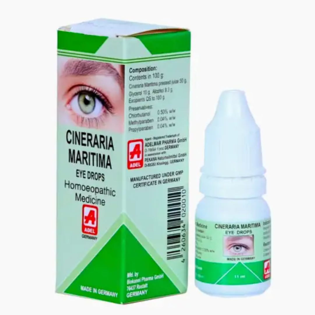 Adel Cineraria Maritima Eye Drop 11 ML | PACK OF 2 | May help with eye discomforts associated with prolonged screen use