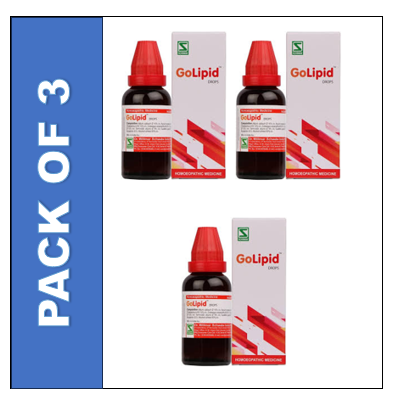 DR. WILLMAR Schwabe GoLipid Drop | 30 ML | PACK OF 3 | Metabolic Routine Compatibility.