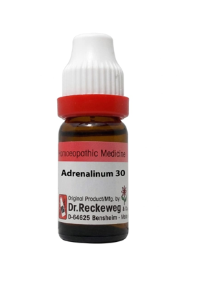 DR. RECKEWEG Adrenalinum 30 CH | 11 ML | GERMAN | Relieves congestion of the chest.