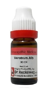 Dr. Reckeweg Veratrum Album 30 CH| 11 ML | GERMAN | Circulatory Support, Thermoregulation.