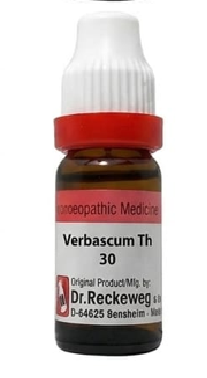 Dr. Reckeweg Verbascum Thapsus 30 CH| 11 ML | GERMAN | Facial Neuralgia Relief, Urinary Tract Support.